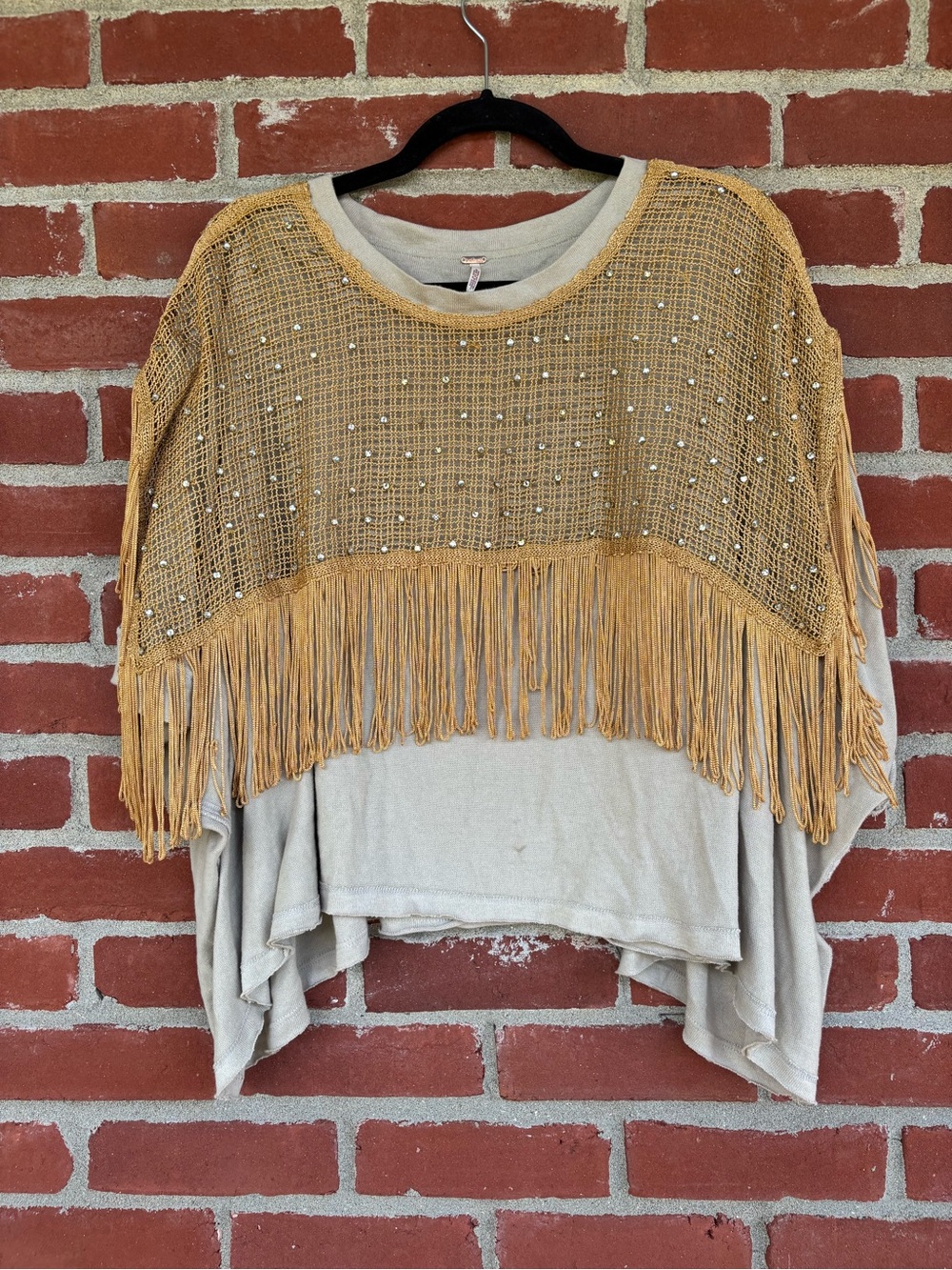 Free People Midnight Rodeo Fringe and Stud Top - Women